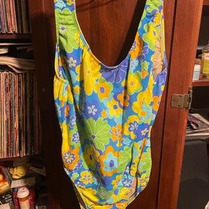 Junior size one piece swimsuit